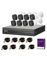 Kit de 8 Cámaras bala CCTV Pro Dahua Dvr 8ch + 8 Cam 2mp + Disco 1tb