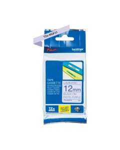 Rotuladoras Cinta Laminada Negro sobre Lila Pastel