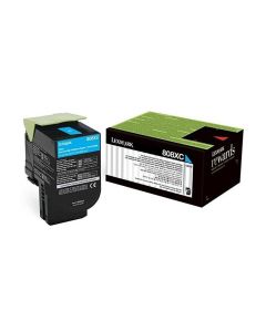 Tóner Láser 80C8XC0 Cyan CX510 - Lexmark